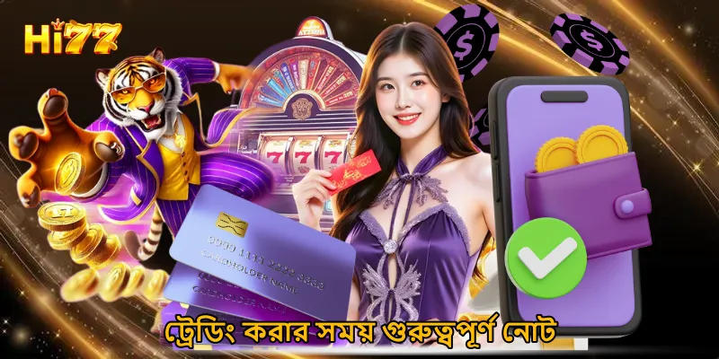 ট্রেডিং করার সময় গুরুত্বপূর্ণ নোট